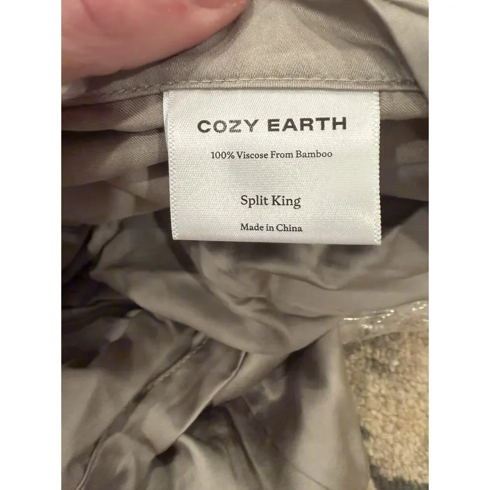 Cozy Earth Driftwood Split King Pillow (1) Case Driftwood NEW
